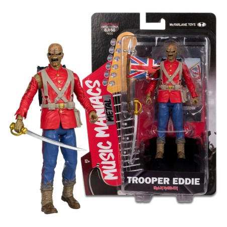 Metal Music Maniacs: Iron Maiden - Trooper Eddie Action Figure