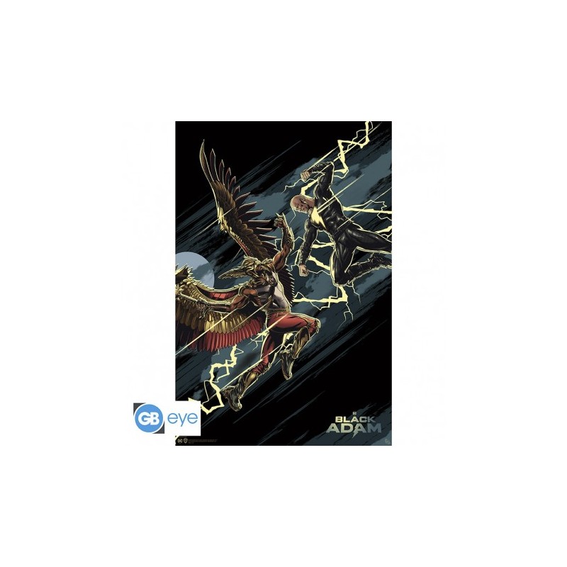 Poster: Black Adam vs Hawkman