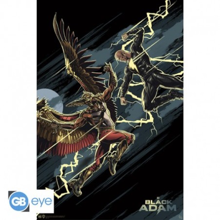 Poster: Black Adam vs Hawkman