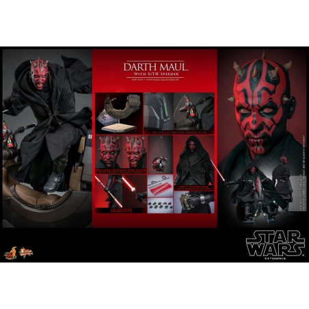 Hot Toys Star Wars: Darth Maul with Sith Speeder 1:6 Scale