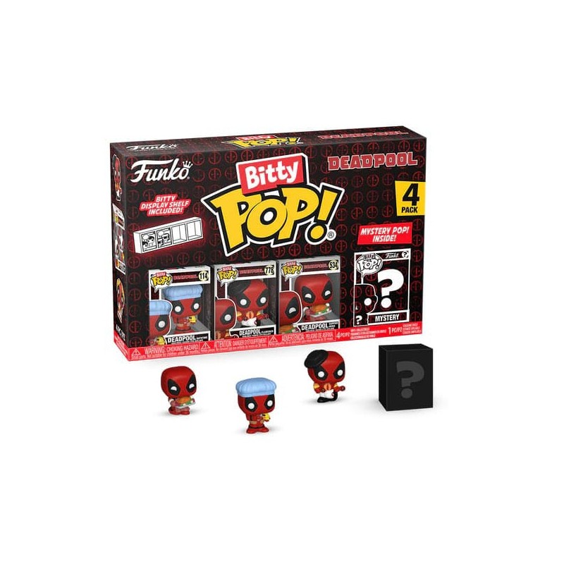 Funko Bitty Pop! Marvel: Deadpool 4-pack Bathtime